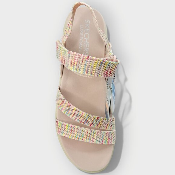 Skechers Reggae Bound 163681 Women’s Sandals 11M Natural/Tan Slingback - Picture 12 of 15